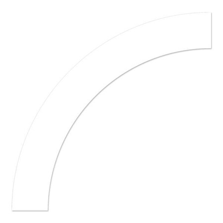 Ergomat DuraStripe Xtreme 12inx12inx4in Curve White, 20PK DSX-CURVE-W-KIT